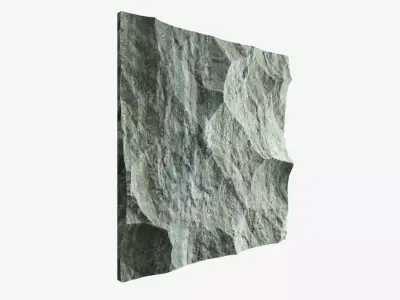436-RockPanel rock wall art 3D model