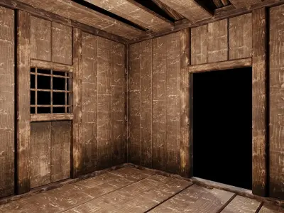 Medieval Houses 67- 4K Textures Game Ready Low-poly 3D model