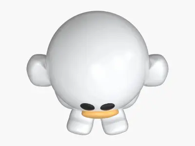 Ceramic figurine Duckling 3D model