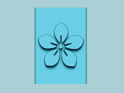 Stamp 14 - Flower - Fondant Decoration Maker Toy 3D print model
