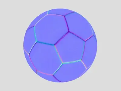 Classic Soccer Football Free low-poly 3D model