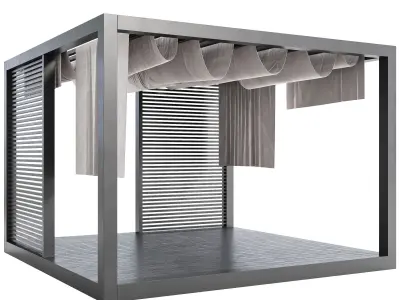 Garden Lounge Structur 06 3D model