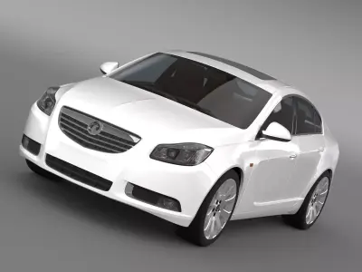 Vauxhall Insignia ecoFLEX Hatchback 2009-2013 3D model