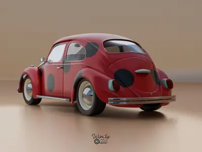 Volkswagen Beetle 3D Model Blender 3D model