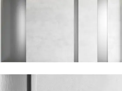 Decorative wall panel set 49 3D model