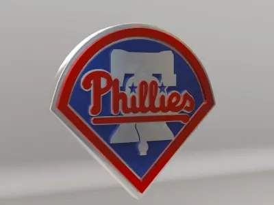 MLB Philadelphia Phillies V1 Team Logo 3D model