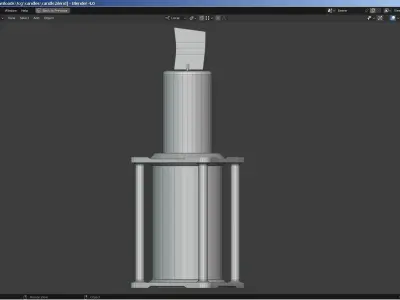 Candles and Candle Holders Low-poly 3D model