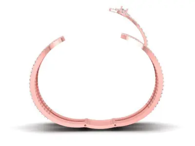 Elegant Bow Knot Multi-Strand Diamond Ring 3D Model 741 3D print model