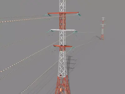 Electricity Pole 27 3D model