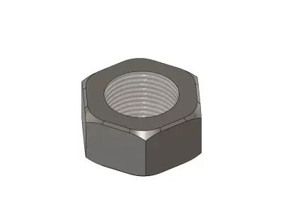 Bolt - 3D Model square 3D print model