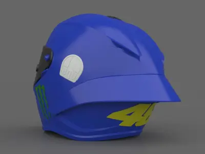 Valentino Rossi Helmet MOTOGP Ready to Print STL File 3D print model