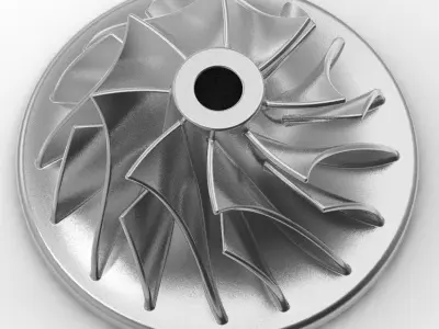 Centrifugal Pump Impeller 3D print model
