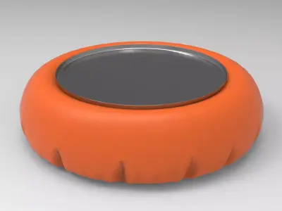 Faty Side Table Low-poly 3D model