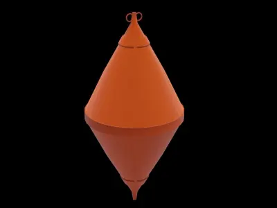 Buoy signal 2 lod  adapted for videogames  Unreal Engine 4  Low-poly 3D model