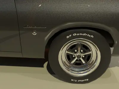 Plymouth Barracuda Fast-back 1969 3D model