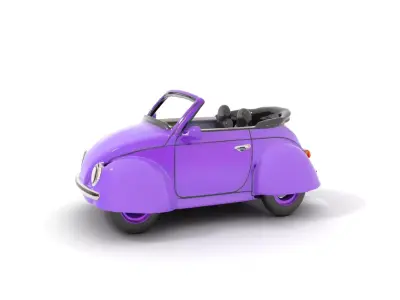 Vibrant Convertible model pack Low-poly 3D model