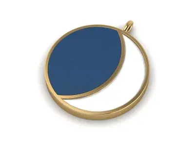 Moon Pendant 254 Free 3D print model