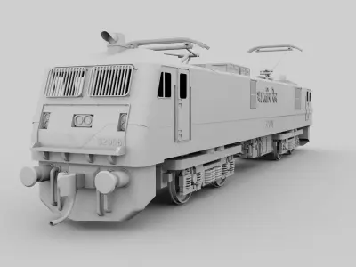 Indian Railways WAG 9 Electric Locomotive Free 3D model