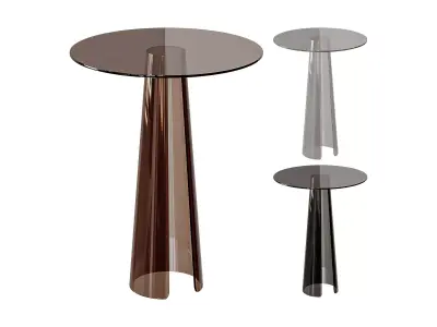 Chic Round Table - Acrylic 3D model