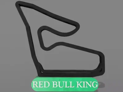 F1 Red Bull Racing Track Decor STL File Autodesk Fusion 360 3D print model