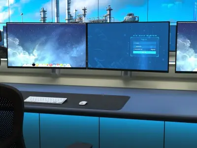 small monitoring room 3D model