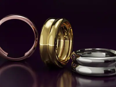 plain ring N03  Free 3D print model