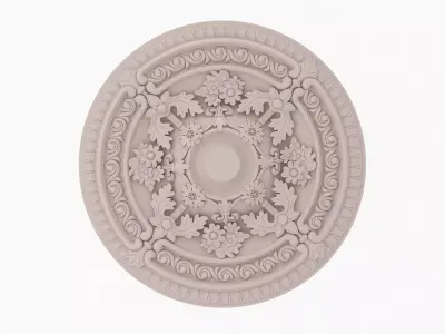 Classic Ceiling Medallion 40 3D model