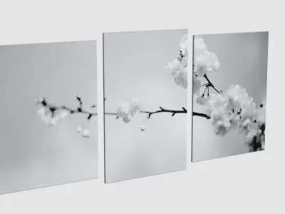 Sakura Wallpaper Decoration 3D model