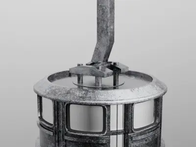 Cable Car Ski Lift  3D model