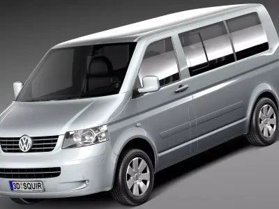 Volkswagen T5 Multivan Passenger 2003-2009 3D model