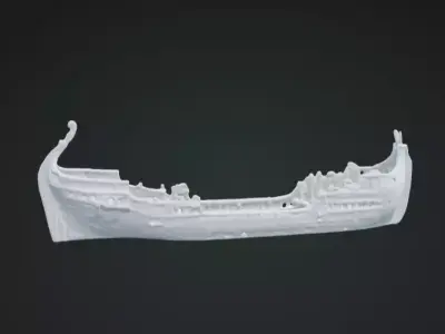 Wrecked Ship 3D Model Realistic Nautical Scene Free 3D print model