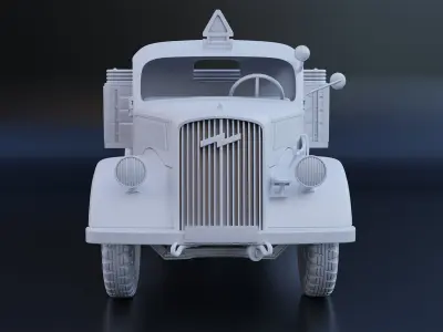 Opel Blitz truck WW II separated parts for 3D printing 3D print model