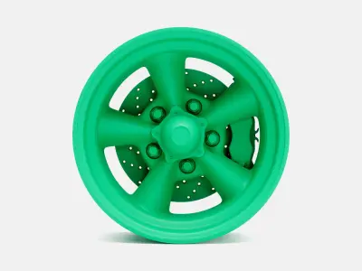15x7 Torq Thrust D Wheel and Brake 3D print model