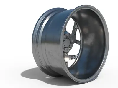 Rial Rim Aged Low-poly 3D model