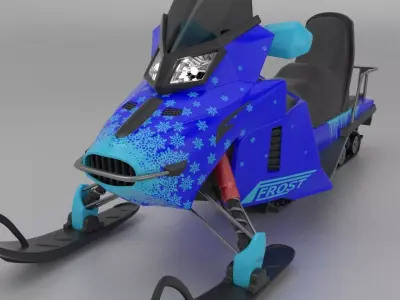 Snowmobile Free 3D model