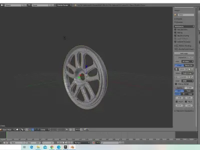 Rims Low Poly wheel Low-poly 3D model