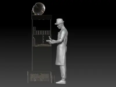 New York hot dog seller boy 1 3D print model