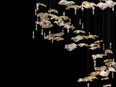 lighting for stairs Low-poly 3D model