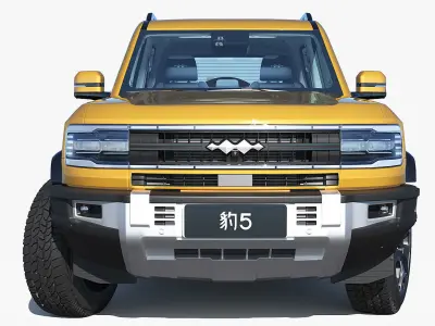 2025 BYD Denza B5 Formula Leopard 5 with interior 3D model