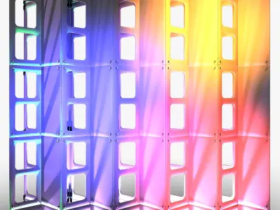 Stage Decor 28 Modular Wall Column 3D model