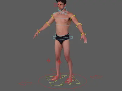Male Scan - Dan RIGGED Low-poly 3D model