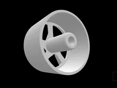 Ferrari Daytona SP3 oem scalable and printable rims 3D print model