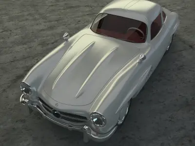 Mercedes 300 SL Gulwing 3D model