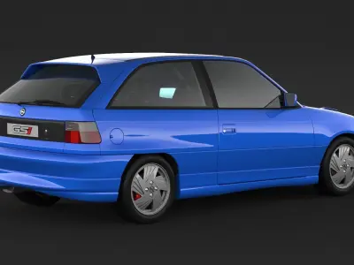 Opel Astra GSI 3D model