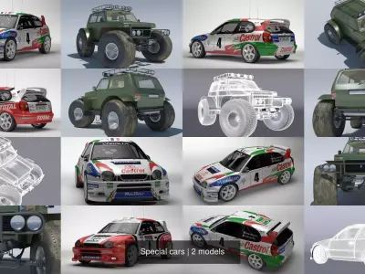 Special cars 3D Model Pack