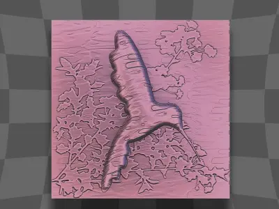 Humming bird decoration for family 3D print model