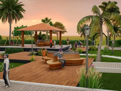 3D Garden 3D model