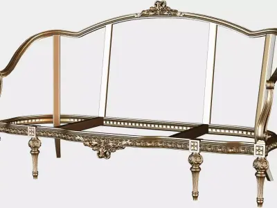 Carved canape for cnc 15 3D model