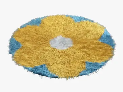 Carpet Childrens Flower 3D model