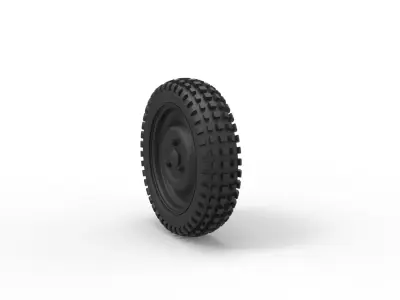  Offroad wheel 24 3D print model